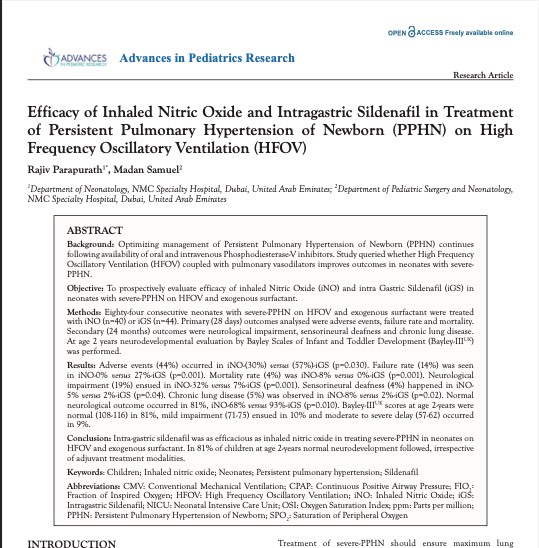 Advances in Pediatrics Research. Dec 2023